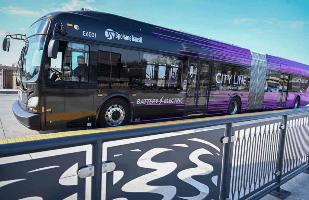 Spokane Transit Authority City Line Purple Bus