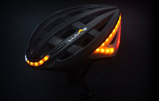 A Bike Helmet With Turn Signals