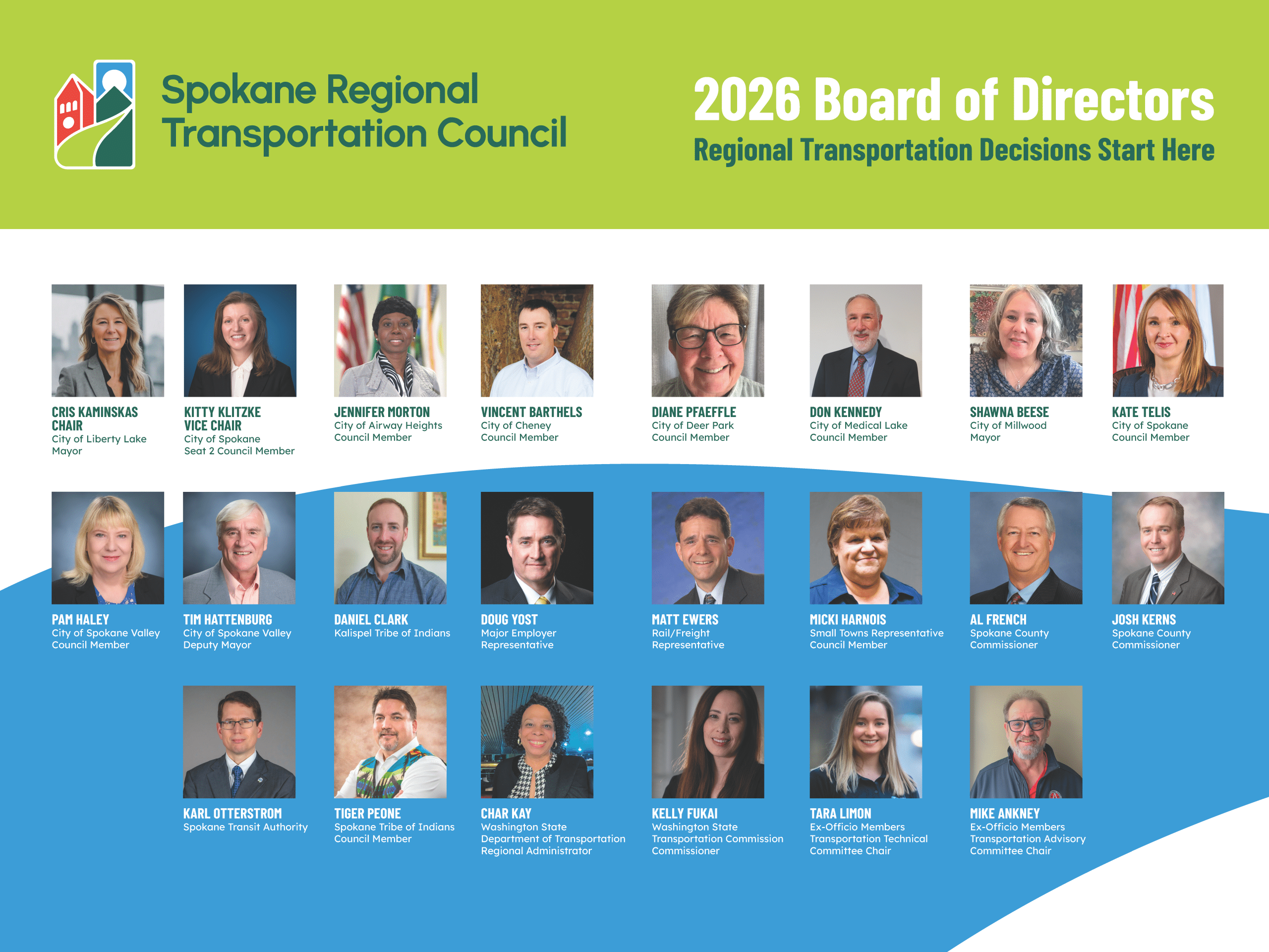 2026 SRTC Board of Directors Photo