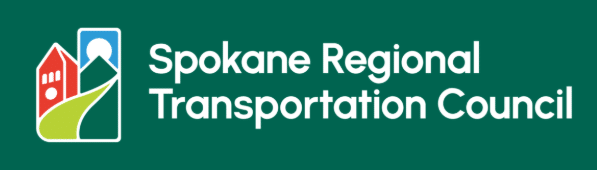Spokane Regional Transportation Council logo on a dark green background.