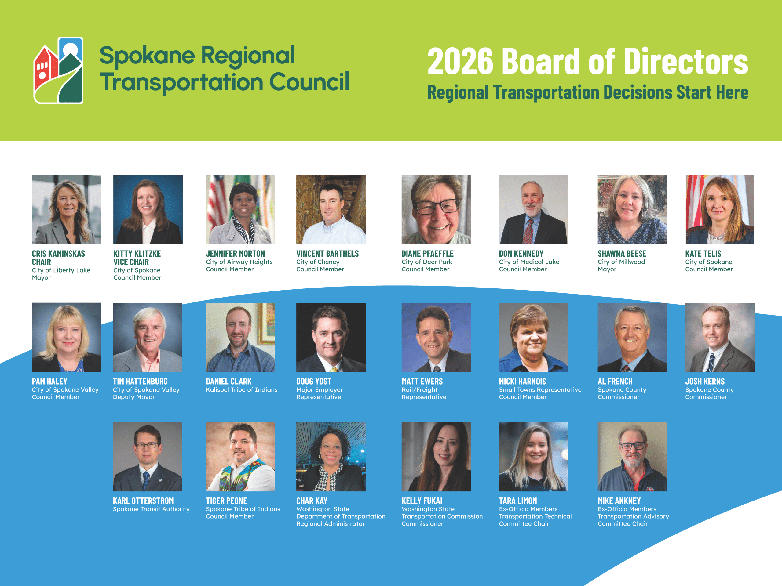 2026 SRTC Board of Directors Photo